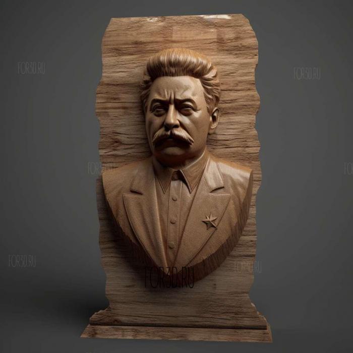 Statue Stalin 4 stl model for CNC